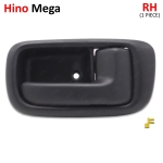 มือเปิดใน มือดึง ด้านใน มือจับในประตู ข้างขวา 1 ชิ้น สีดำ สำหรับ Hino Mega Mega700 Victor